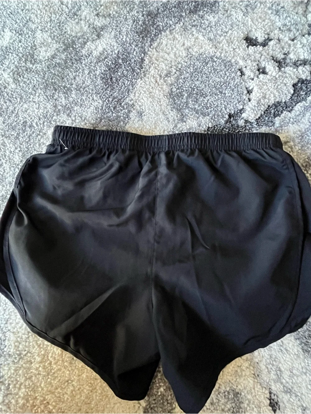 Nike kids Black Athletic Shorts with White